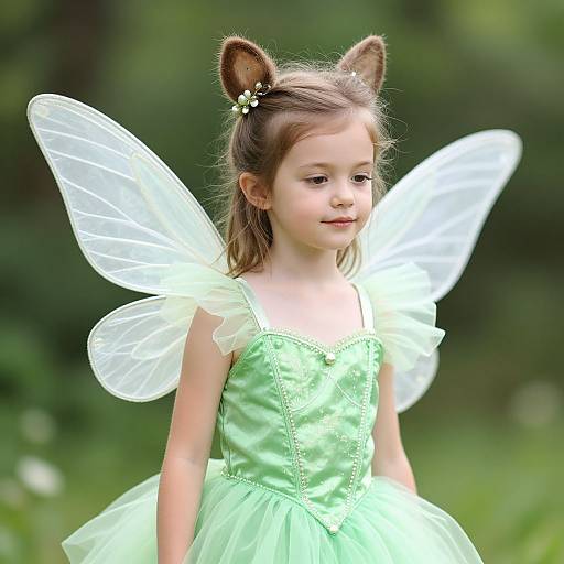Young Girl in Fairy Costume