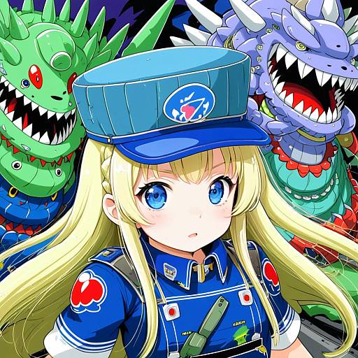 Illustration of Gunner 2 (sekaiju), sekaiju no meikyuu in the style of Fujisaki hikari