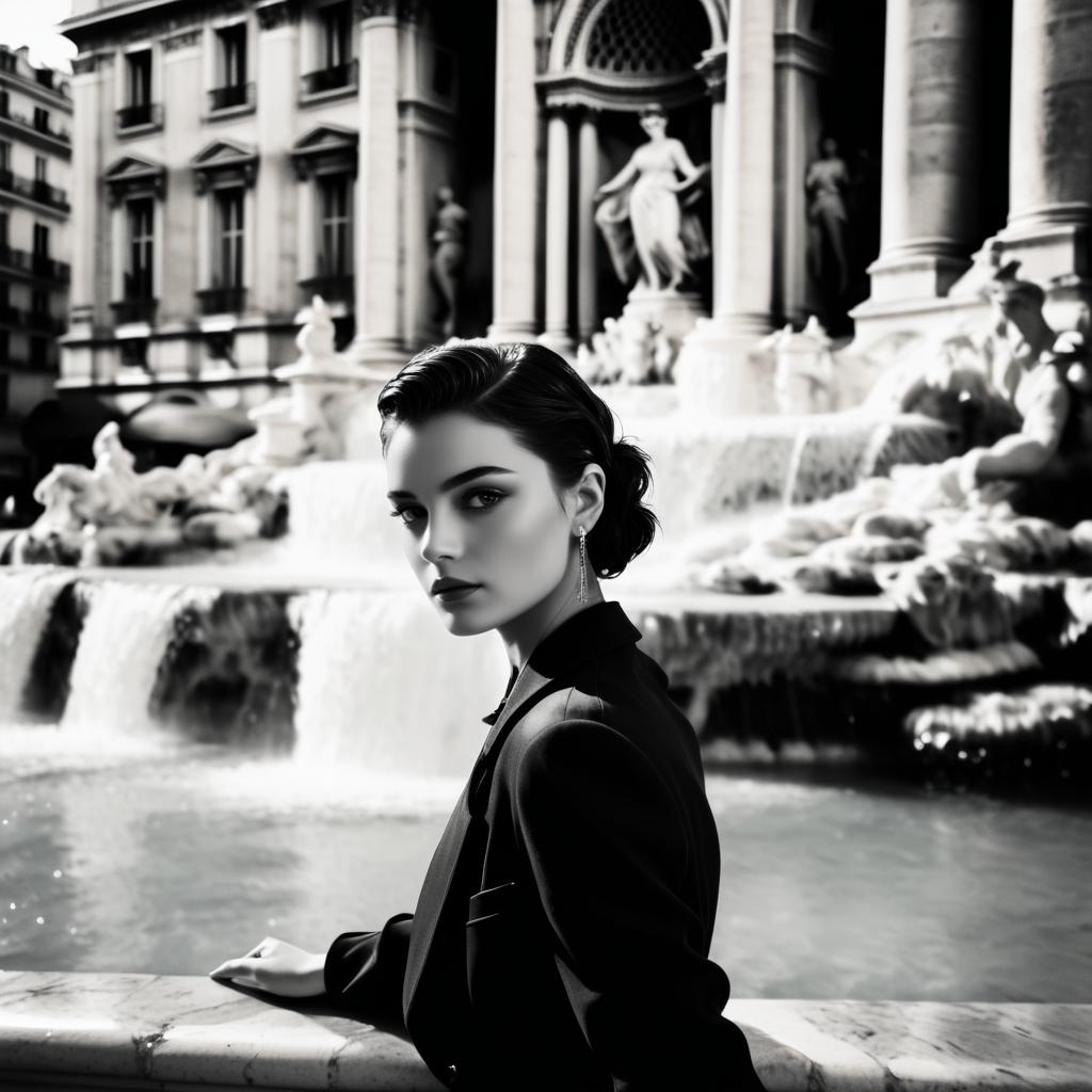 Stylish Women in Parisian Café Scene