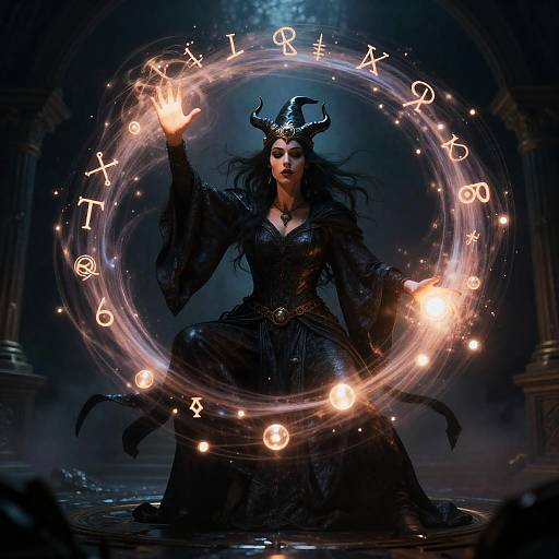 Powerful Witch Conjuring Vortex