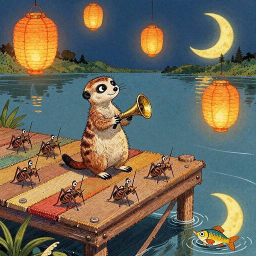 Meerkat Maestro and Cricket Band