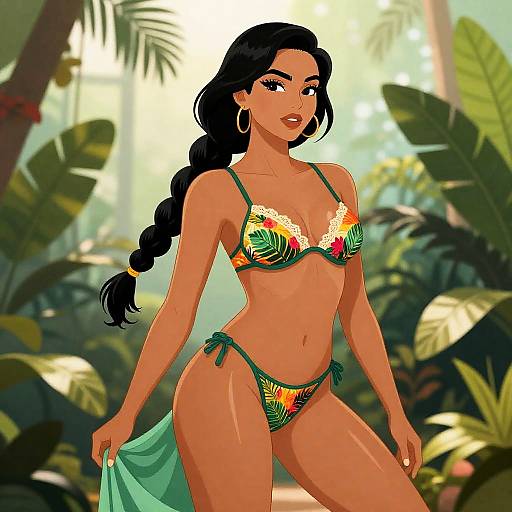 Tropical Boudoir Samba Dancer Pin-up