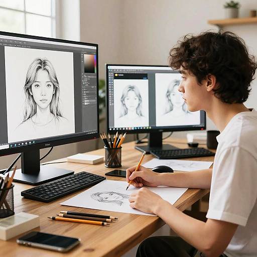 Artist and AI Collaboration in Studio