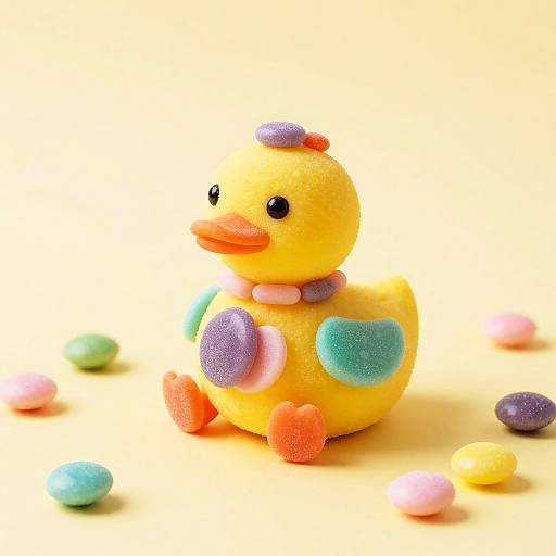 Colorful Candy Duck Pop Art