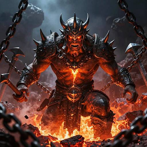 Malacath Emerging from Volcanic Fury