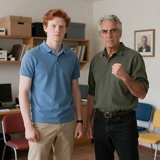 Serious Moment Between Two Men