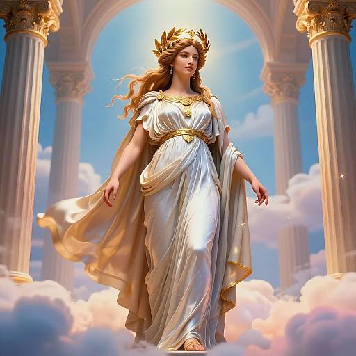 Majestic Greek Queen on Olympus