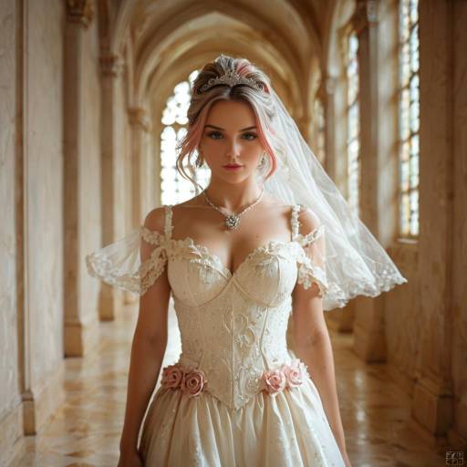 Elegant Bridal Fantasy Art Portrait
