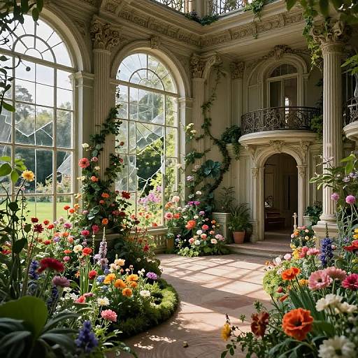 Surreal Victorian Garden Dreamscape