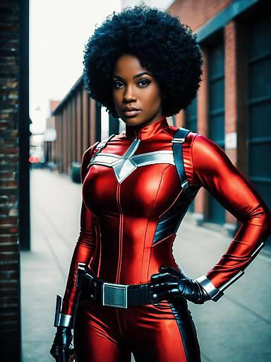 Realistic Misty Knight Man Cosplay
