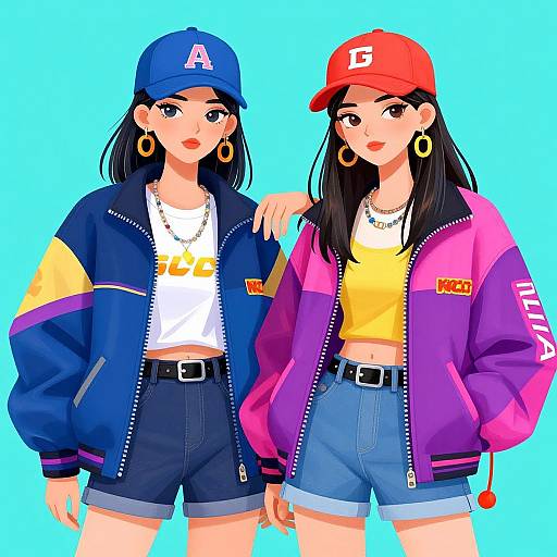 Trendy Urban Style Fashion Illustration