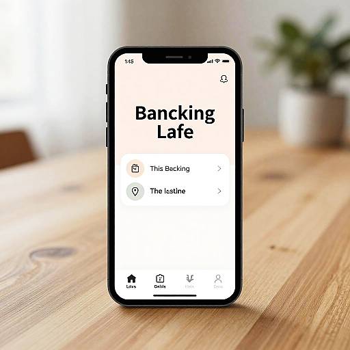 Minimalistic Mobile Banking Mockup