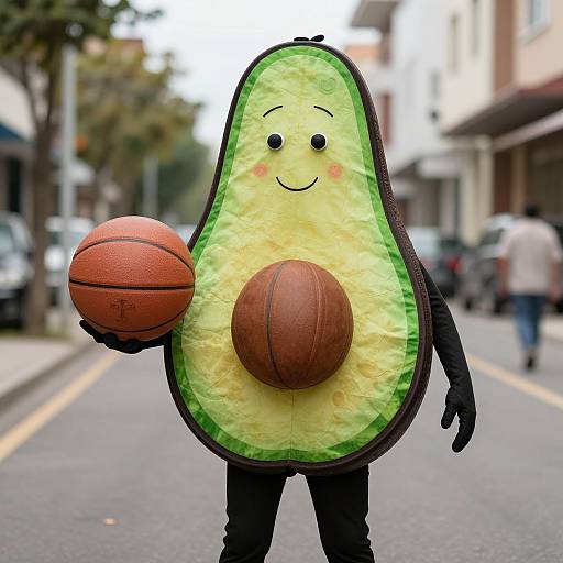 Funny Avocado Basketball Costume