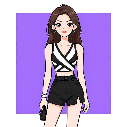 Modern Urban Woman Fashion Portrait