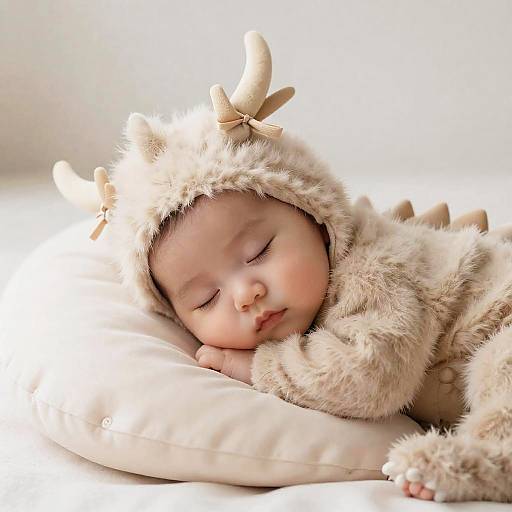 Adorable Sleepy Baby Dragonling