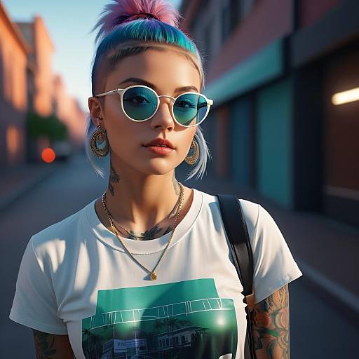 1970s Skater Girl Street Photoshoot