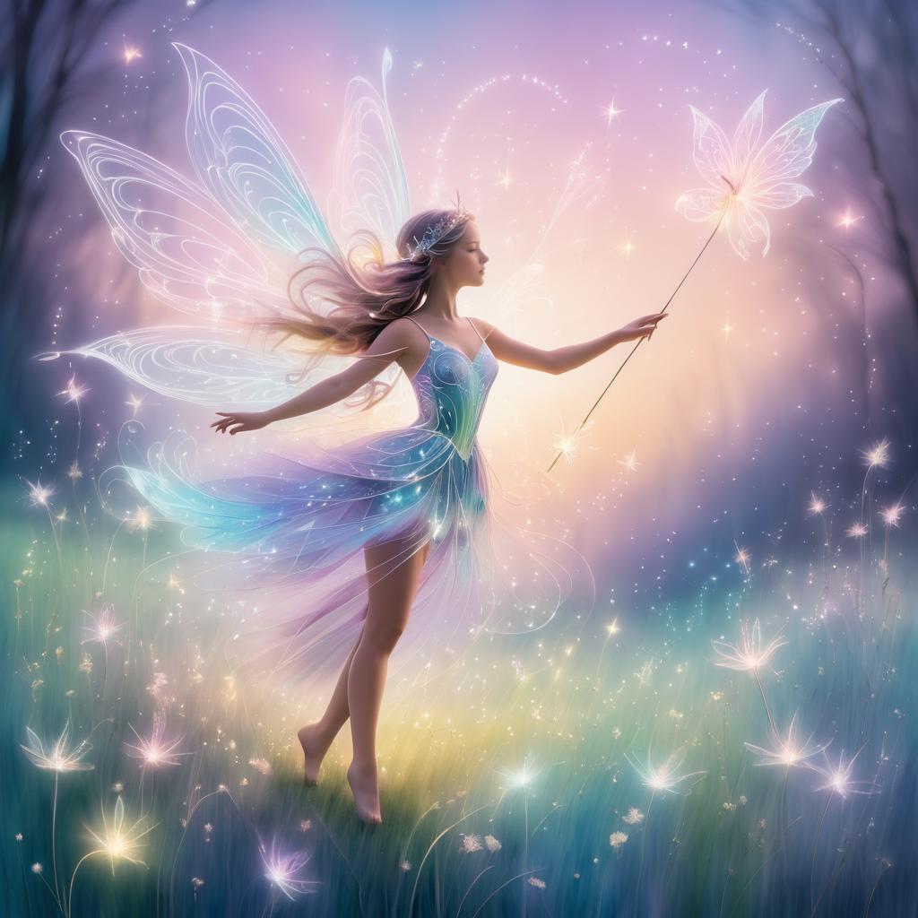 Whimsical Fairy Dance in Magical Twilight