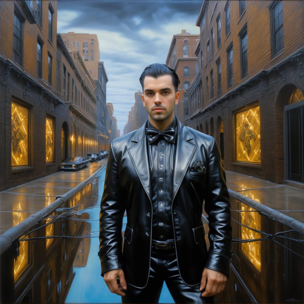 Dramatic Urban Portrait in Pop Surrealism