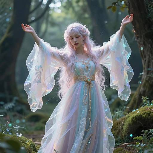 Magical Ethereal Clothes Removal Scene