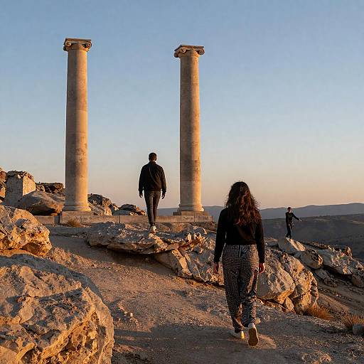 Sunset Portrait in Rocky Mountains