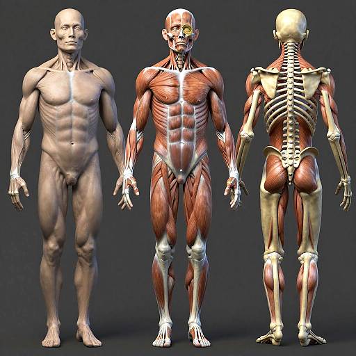 Detailed 3D Human Anatomy References