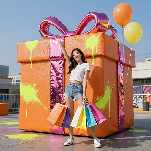 Neon Graffiti TV Shopping Ad Shot