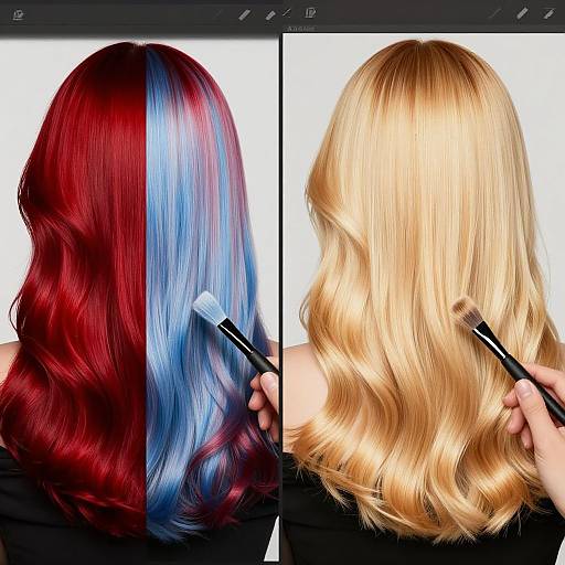 Futuristic Hair Color Transformation Editor