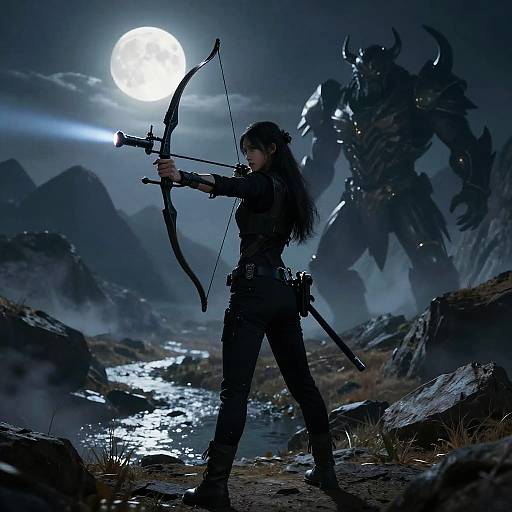 Shadow Archer vs Armored Beast