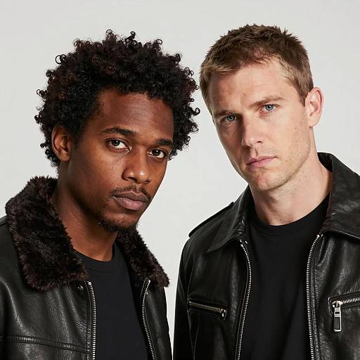 Intense Portrait of Two Diverse Men