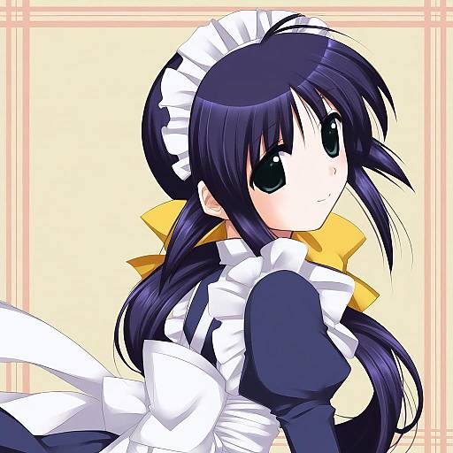 Illustration of Andou mahoro, mahoromatic in the style of Konshin