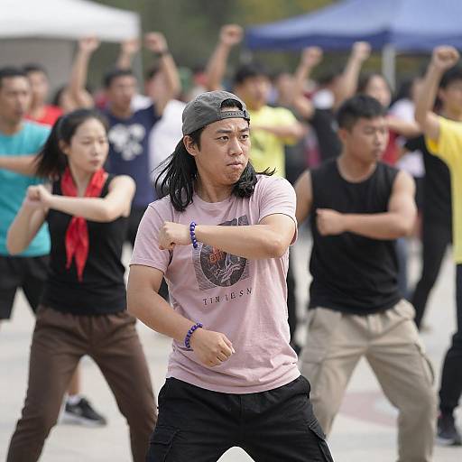Energetic Outdoor Dance Party Photograph
