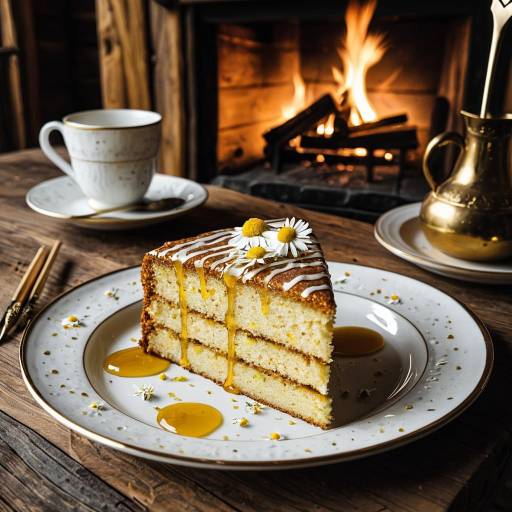 Rustic Elegance: Honey Cake Sketch