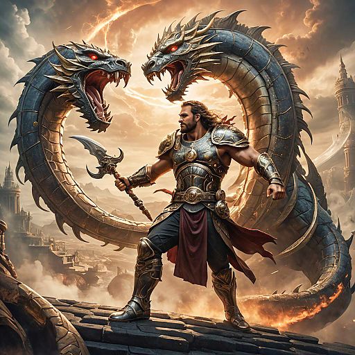 Victorious Gladiator in Steampunk Fantasy Victorious Gladiator in Steampunk Fantasy