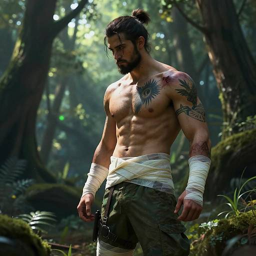 Epic Expressionism of a Magical Warrior