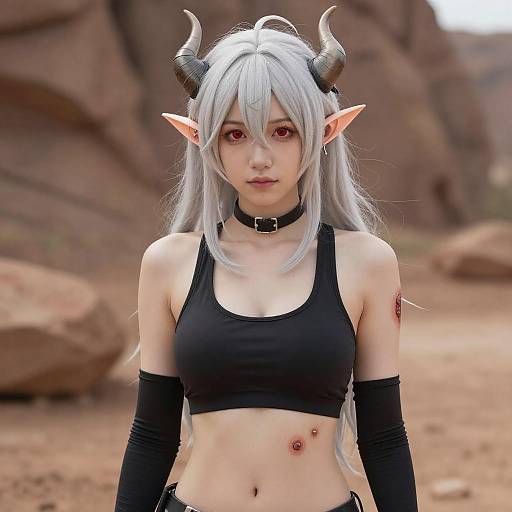 Lifestyle costume photo of Mudrock (elite ii) (arknights). Cosplay clothes