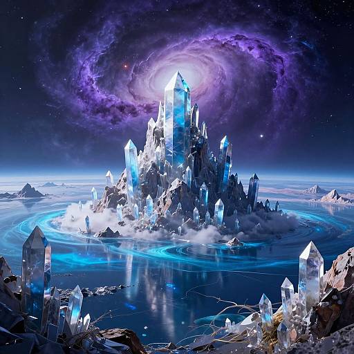 Mysterious Exoplanet Crystal Landscape