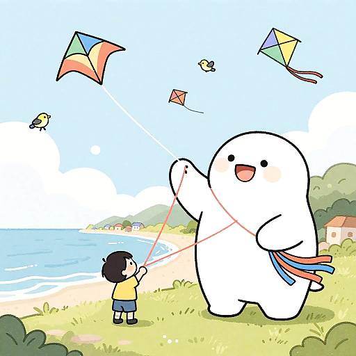 Clifftop Kite Festival with Gentle Giants