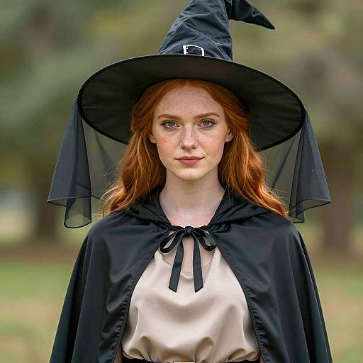 Enchanting Portrait of a Young Witch