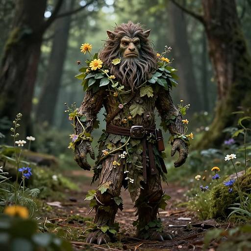 Leshy Druid Portrait in Forest