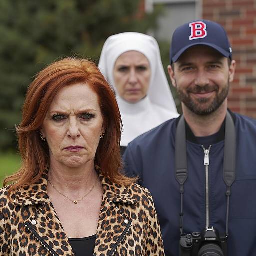 Dynamic Outdoor Portrait of Three Individuals