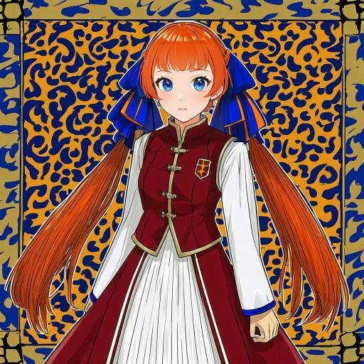 Illustration of Annette fantine dominic, fire emblem in the style of Lazyprocrastinator