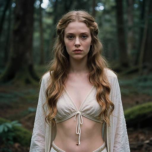 Mysterious Forest Druidess Portrait