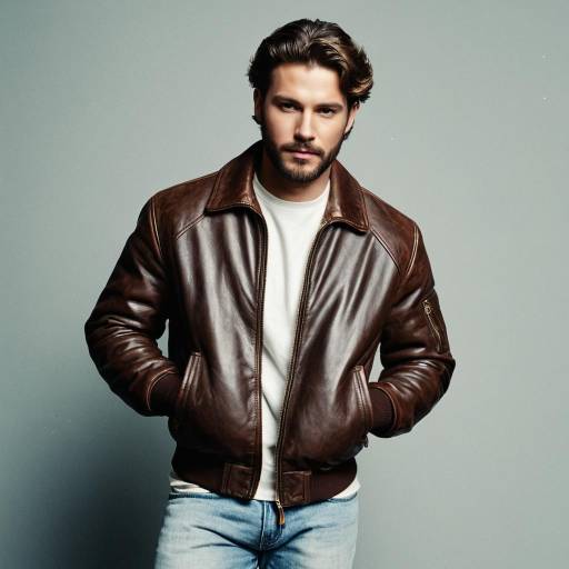 Casual Style: Brown Bomber Jacket Look