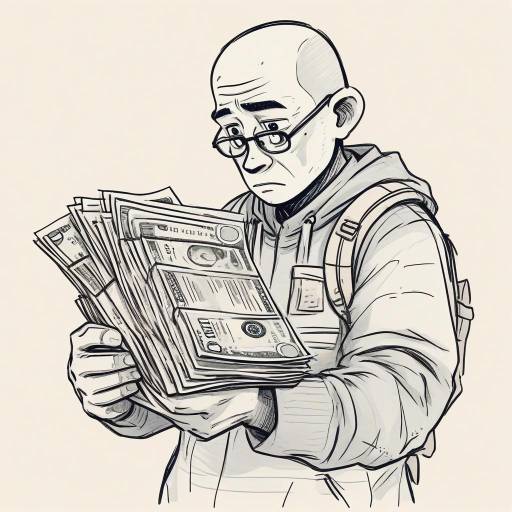 Worried Wojak with Bills Sketch