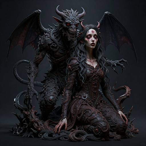 Haunting Shadow Work Twin Portrait