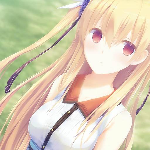 Illustration of Alisa reinford, eiyuu densetsu in the style of Nimura yuuji