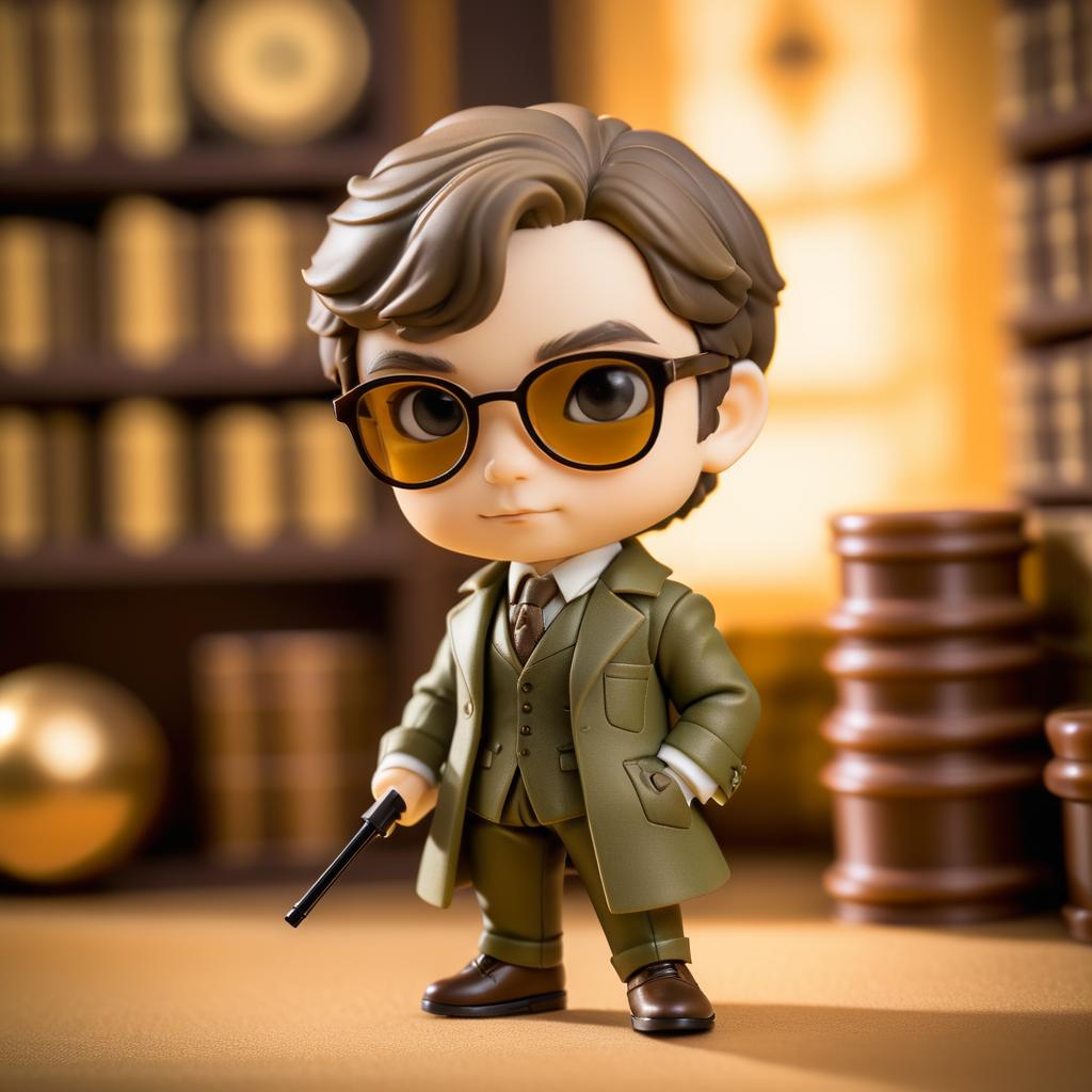 Sherlock Holmes Nendoroid Figure in Olive Hues