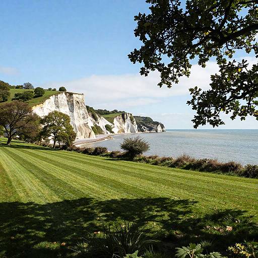 Serene Coastal Cliffs Landscape
