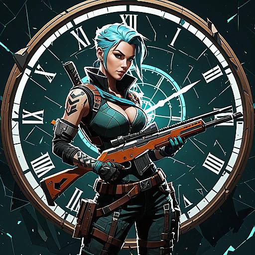 Jinx as a Rogue Sniper Character Design