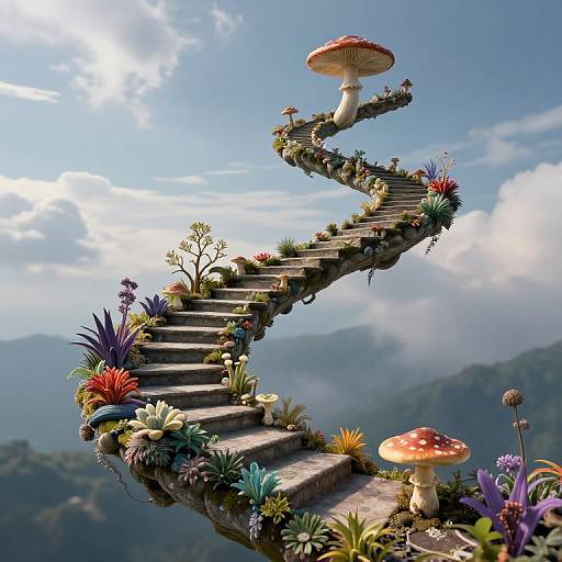 Celestial Staircase to Ethereal Worlds